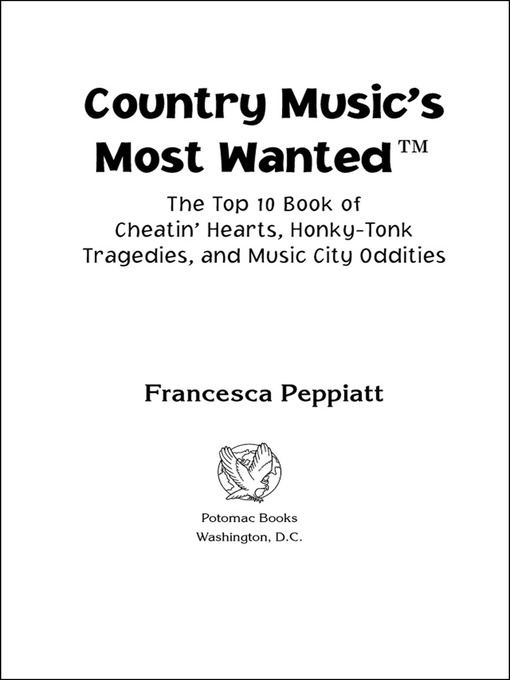 Title details for Country Music's Most Wanted™ by Francesca Peppiatt - Available